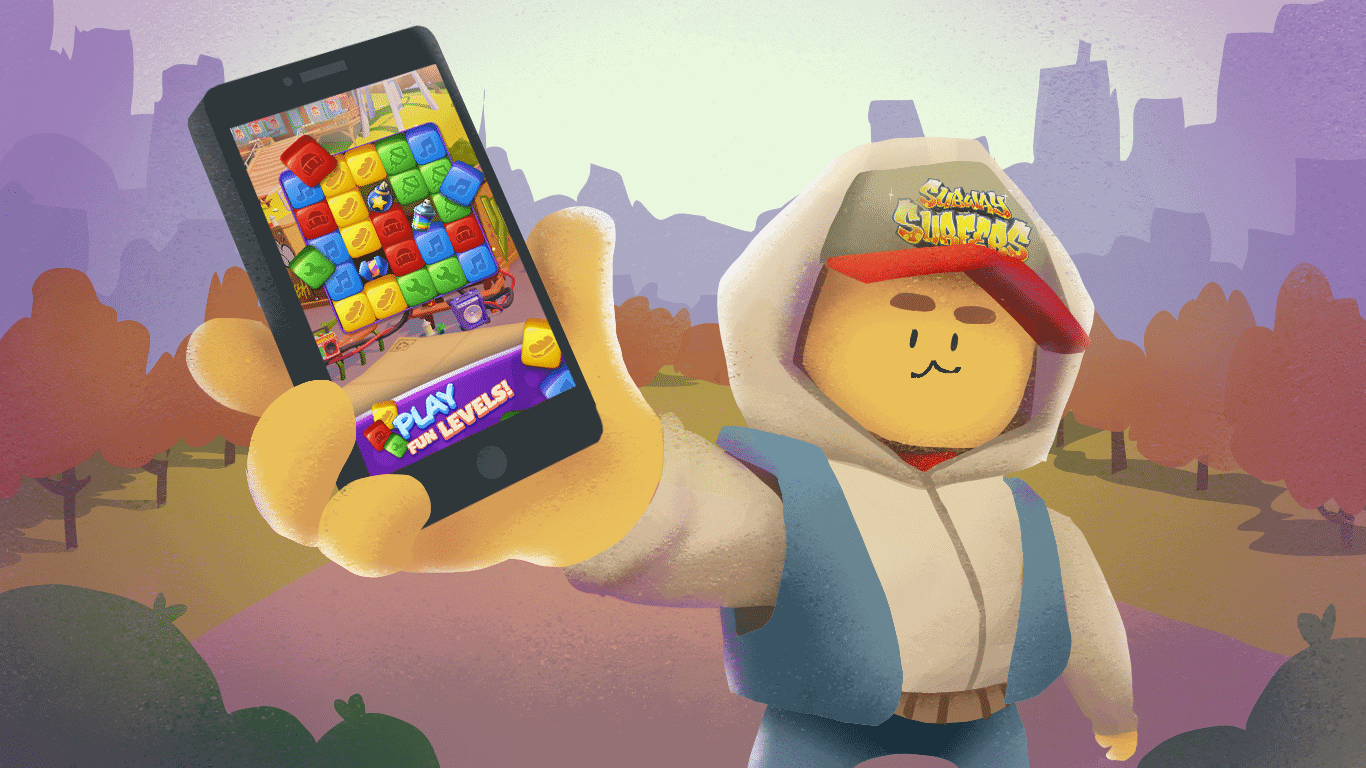 Character Animation Behind Subway Surfers Blast MLC