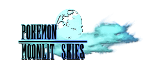 Nike logo over clouds and a moonlit sky, with dynamic blue and white tones, creating a mystical and energetic atmosphere suited for gaming or fantasy themes.