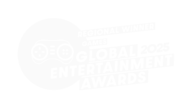 Game awards logo celebrating 2025 with a gaming controller illustration and bold text elements.