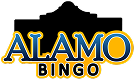 Alamo bingo logo with colourful design and bold text, suitable for gaming and entertainment branding in the UK.