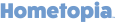 Game art studio logo displaying the word 'Hometopia' for branding and promotional use.